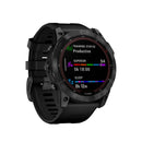 Garmin Fenix 7X Solar Multisport GPS Watch, Slate Grey with Black Band
