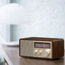 Sangean WR-16SE AM/FM/Bluetooth/Aux-in/USB Phone Charging 45th Anniversary Special Edition Wooden Cabinet Radio (Dark Walnut with Rose Gold)