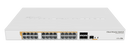 Mikrotik CRS328-24P-4S+RM 24 port Gigabit Ethernet router/switch with four 10Gbps SFP+ ports in 1U rackmount case, Dual Boot and PoE output, 500W