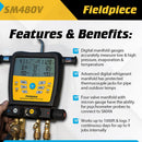 Fieldpiece SM480V SMAN Digital Manifold Wireless Data Logging
