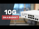 Mikrotik CSS610-8G-2S+IN Eight 1G Ethernet ports and two SFP+ ports for 10G fiber connectivity. Portable, powerful and extremely cost-effective